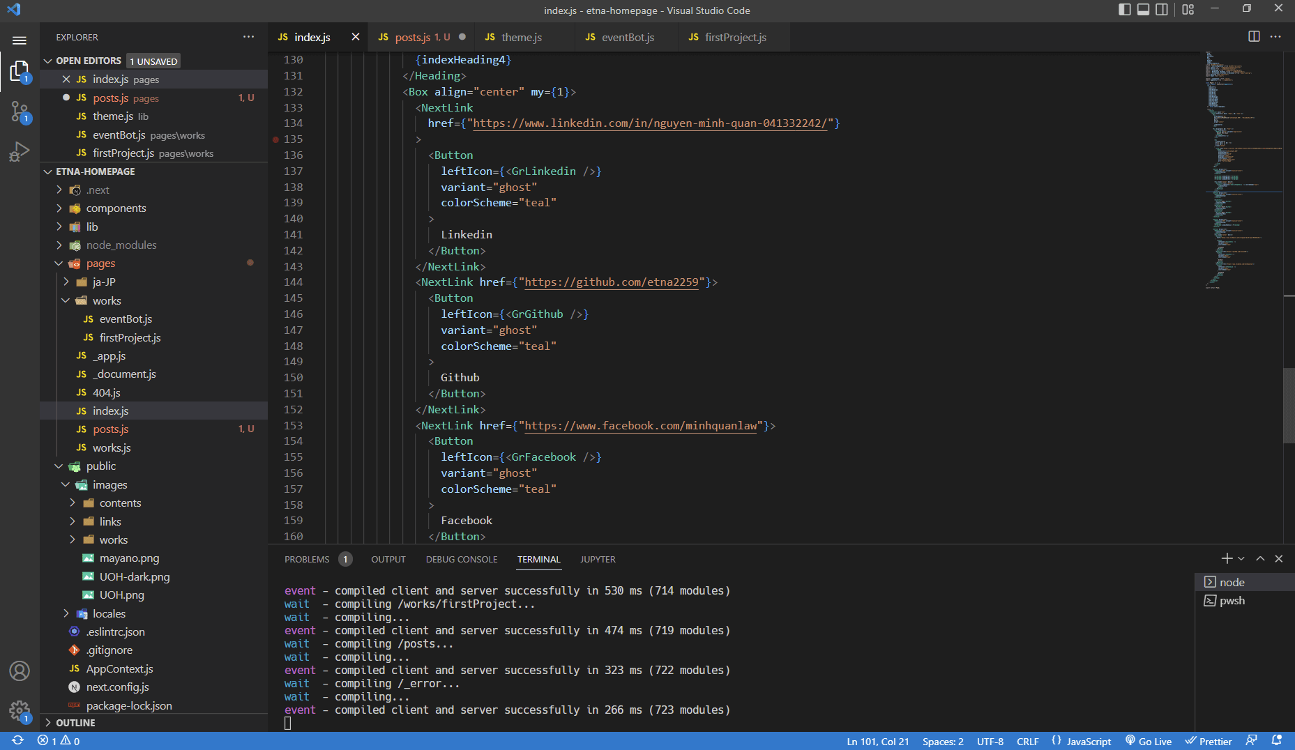 This website and React.js
